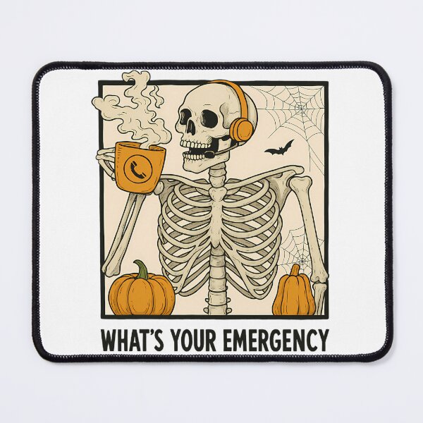 Item preview, 911 Dispatcher Halloween Skeleton What Your Emergency designed and sold by TyraYoung.