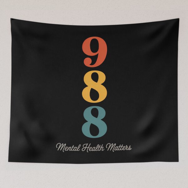 Item preview, 988 Semicolon Mental Health Matters Suicide Prevention designed and sold by TyraYoung.