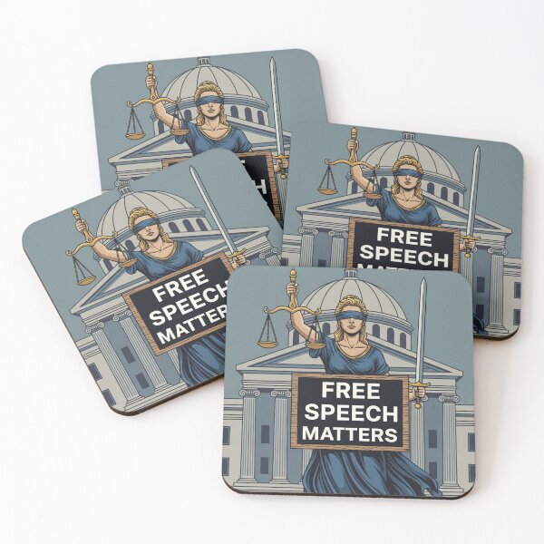 Item preview, Lady Justice Free Speech Matters Anti-Censorship designed and sold by Owcomm.