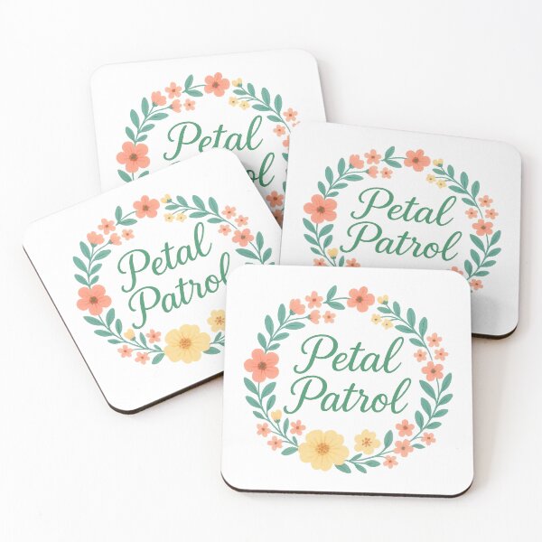 Item preview, Petal Patrol - Cute Floral Wreath Wedding Party Design for Flower Girls designed and sold by inkoutninja.