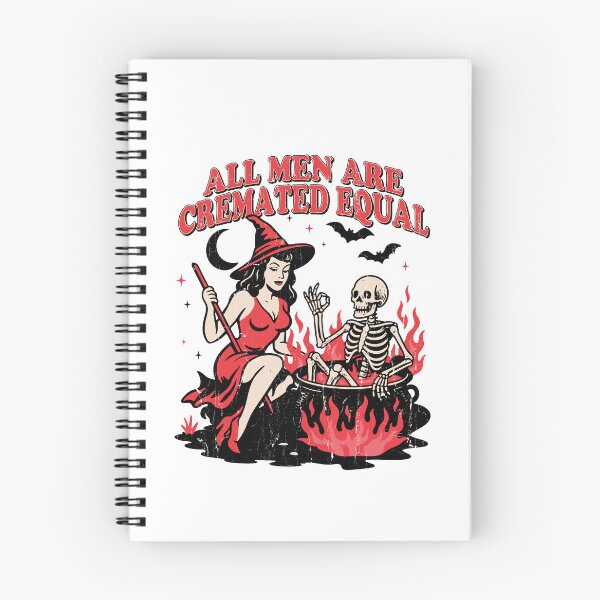 Item preview, All Men Are Cremated Equal Funny Feminist Halloween Skeleton designed and sold by Torionrad.