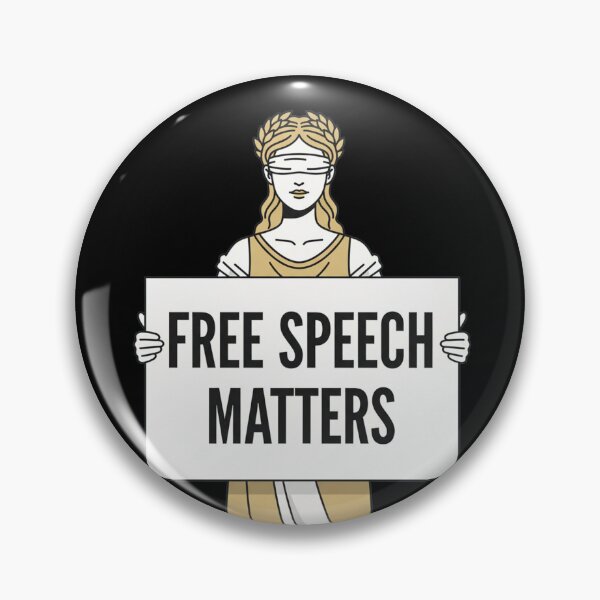 Item preview, Lady Justice Free Speech Matters Anti-Censorship designed and sold by Owcomm.