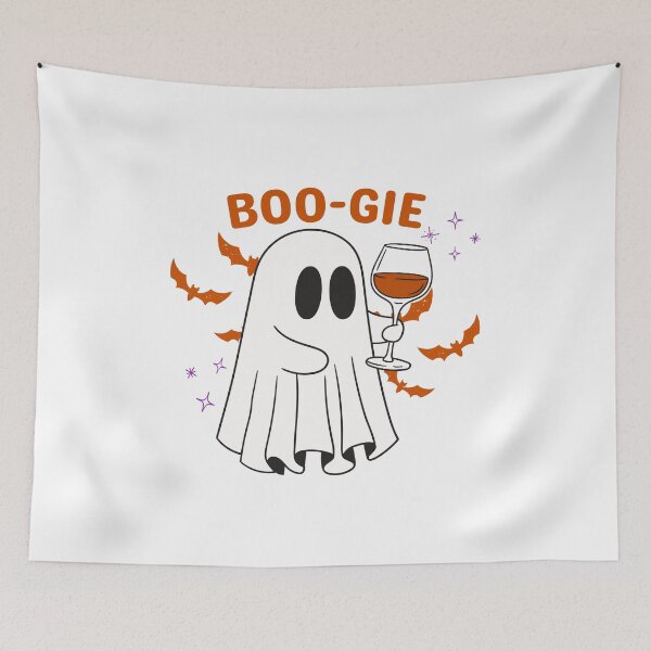 Item preview, BOO-GIE Halloween Ghost Shirt designed and sold by heyhuecreatives.