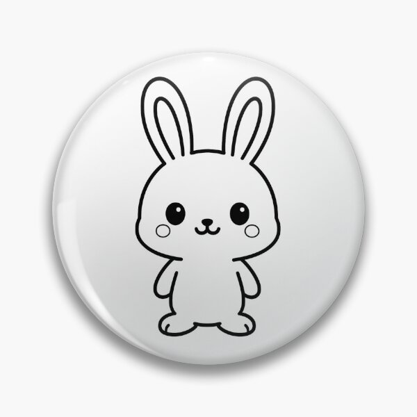 Aperçu de l'œuvre Coloriage Lapin Kawaii créée et vendue par NovaMoodCo.