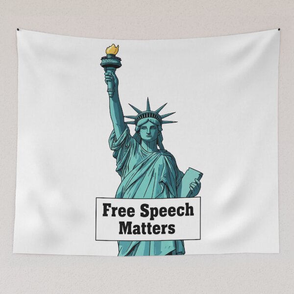Item preview, Statue of Liberty Free Speech Matters designed and sold by Owcomm.