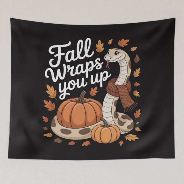 Item preview, Fall Wraps You Up Snake Autumn designed and sold by Ikwalima.
