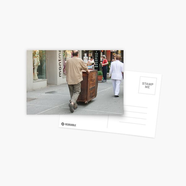 NY Street Walker Postcard