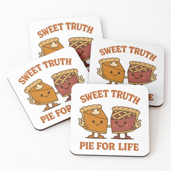 Item preview, Sweet Truth Pie for Life - Cute Kawaii Pie Friendship Food Pun Design designed and sold by inkoutninja.