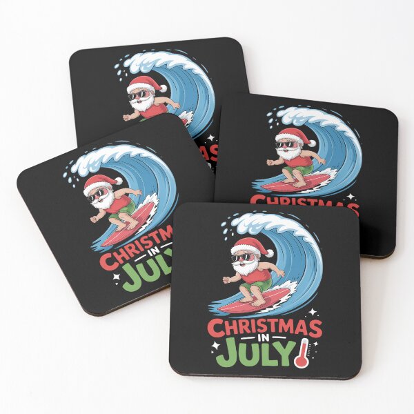 Item preview, Funny Christmas in July Shirt Summer Santa Surfing Xmas designed and sold by JonBarnes22.
