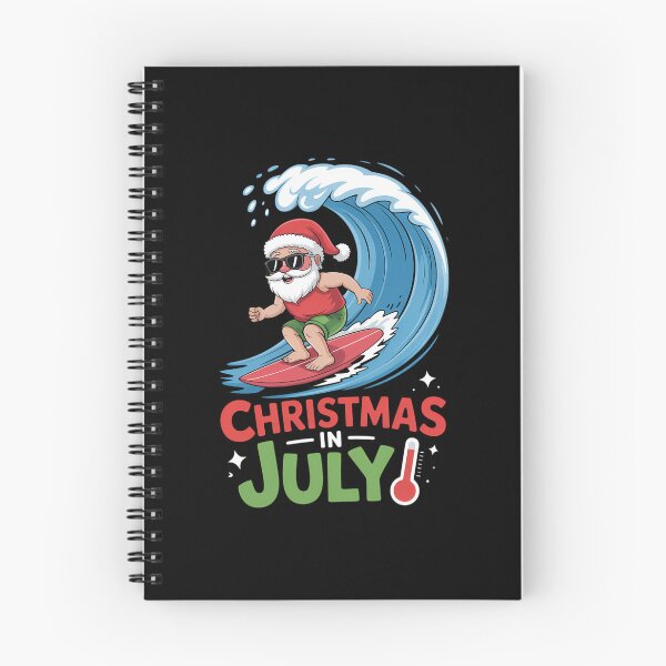 Item preview, Funny Christmas in July Shirt Summer Santa Surfing Xmas designed and sold by JonBarnes22.