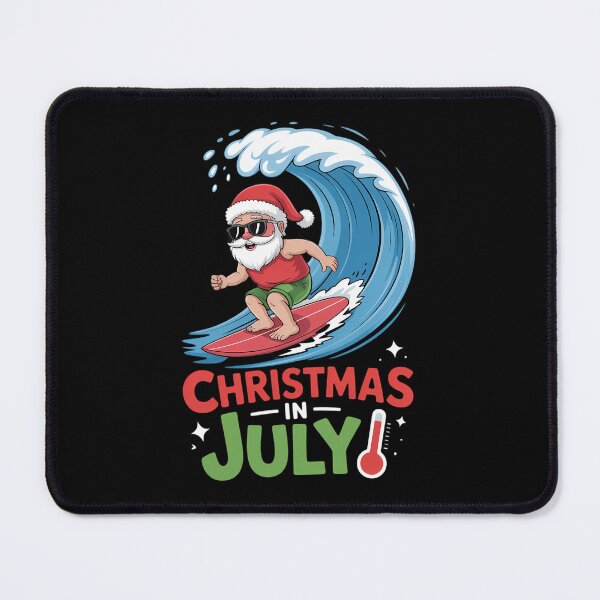 Item preview, Funny Christmas in July Shirt Summer Santa Surfing Xmas designed and sold by JonBarnes22.