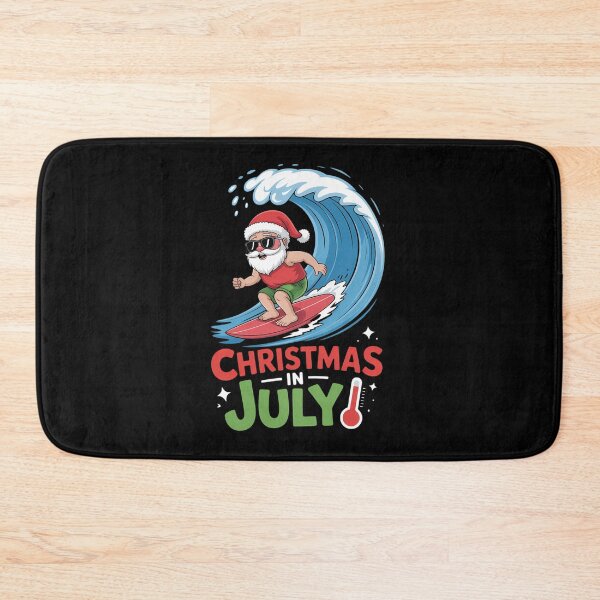 Item preview, Funny Christmas in July Shirt Summer Santa Surfing Xmas designed and sold by JonBarnes22.
