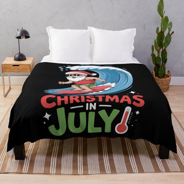 Item preview, Funny Christmas in July Shirt Summer Santa Surfing Xmas designed and sold by JonBarnes22.