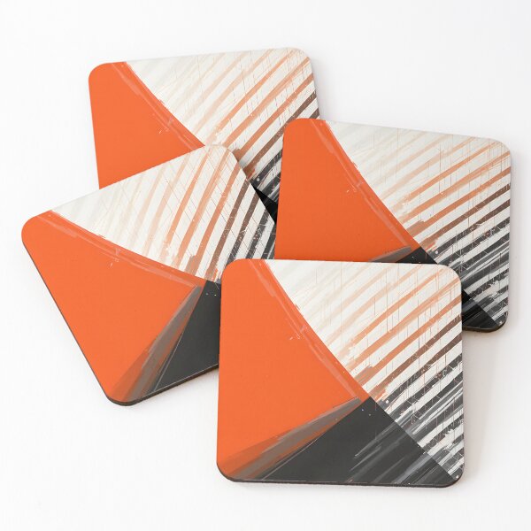 Item preview, Bold Abstract in Black, Orange, and White designed and sold by JiffyGirls.