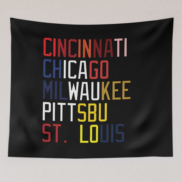 Item preview,  Nl Central Teams Locations And Colors designed and sold by ReneMeye1.