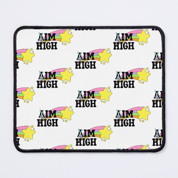Item preview, Aim High Funny Stoner Weed Rainbow Star Design designed and sold by MycoMindsMedia.