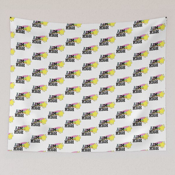 Item preview, Aim High Funny Stoner Weed Rainbow Star Design designed and sold by MycoMindsMedia.