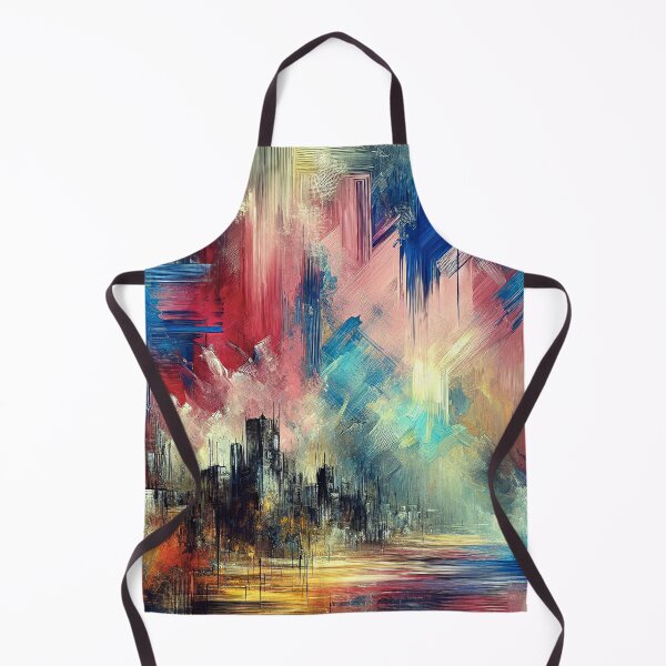 Item preview, Fantasy Futuristic Techno Cyberpunk City Vibrant Abstract Art designed and sold by DEC02.