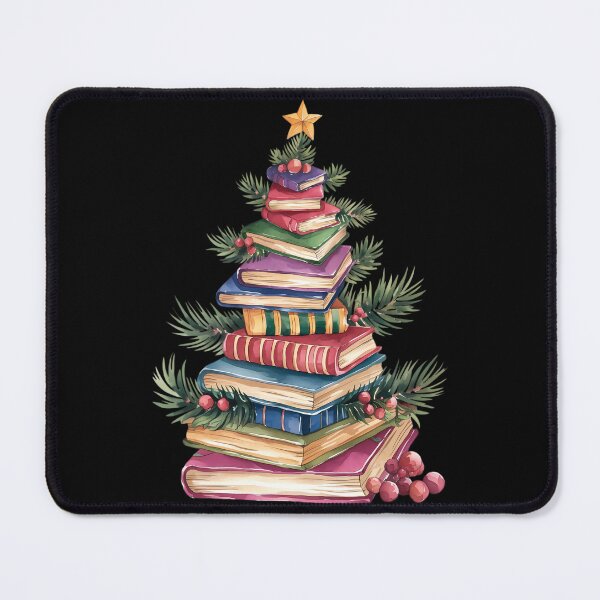 Item preview, Christmas Tree Made of Books gift for book lover, Book Lovers Christmas, Bookworm Christmas designed and sold by papertaless.