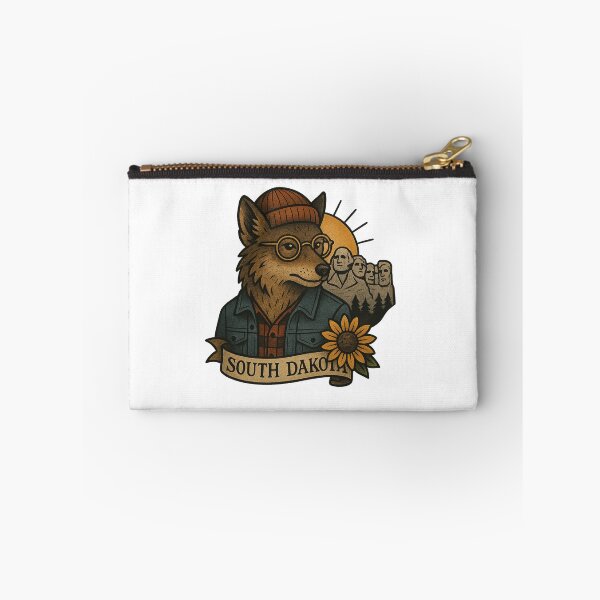 Item preview, South Dakota State Coyote Vintage Tattoo Style | Nifty Fifty Collection designed and sold by Zippitydodads.