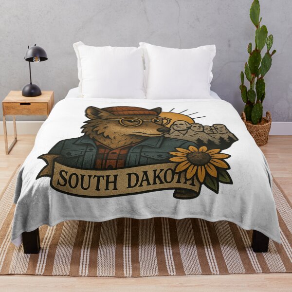 Item preview, South Dakota State Coyote Vintage Tattoo Style | Nifty Fifty Collection designed and sold by Zippitydodads.