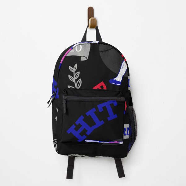 Item preview, Hit Hard Run Fast Turn Left Baseball Mlb Sports Bat Pitcher Catcher Hitter designed and sold by ReneMeye1.