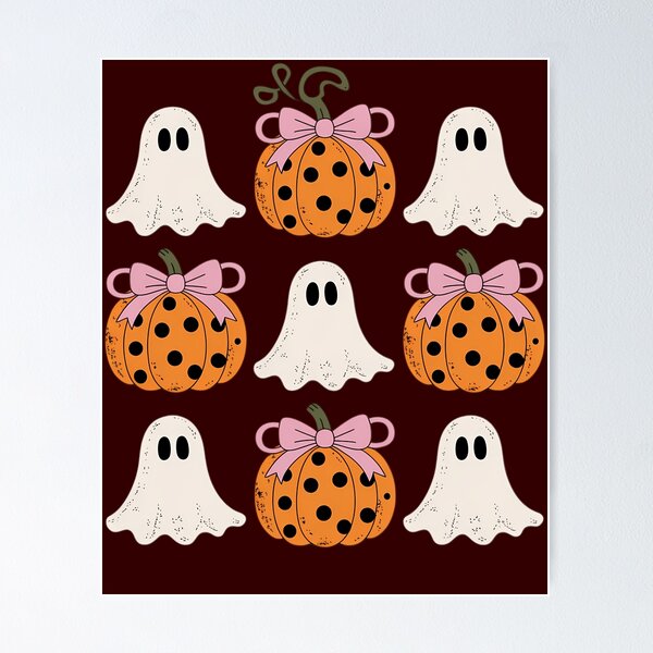 Item preview, Funny Coquette Bow Pumpkin Halloween Ghost Spooky Season designed and sold by JonBarnes22.