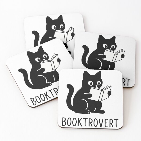 Item preview, Booktrovert cat reading designed and sold by lea-lani.