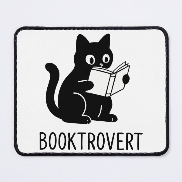 Item preview, Booktrovert cat reading designed and sold by lea-lani.