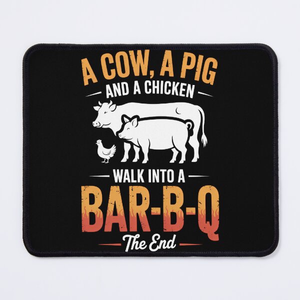 Item preview, A Cow A Pig And A Chicken Walk Into A Bar BBQ designed and sold by papertaless.
