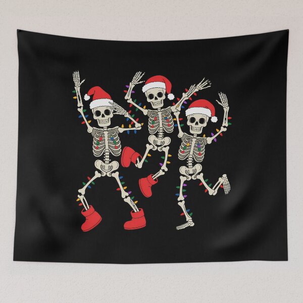 Item preview, Funny Dancing Skeletons Santa Hat Dance Christmas Xmas designed and sold by JonBarnes22.