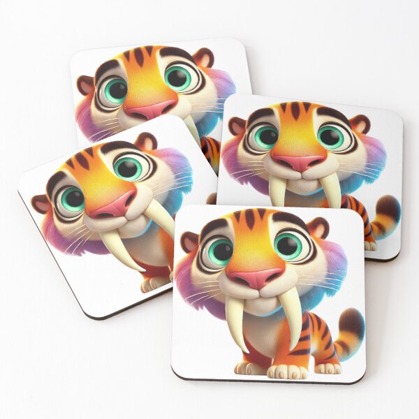 Item preview, Adorable Saber-Toothed Tiger designed and sold by Sillytoe.