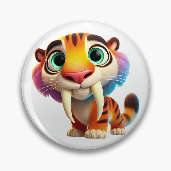 Item preview, Adorable Saber-Toothed Tiger designed and sold by Sillytoe.