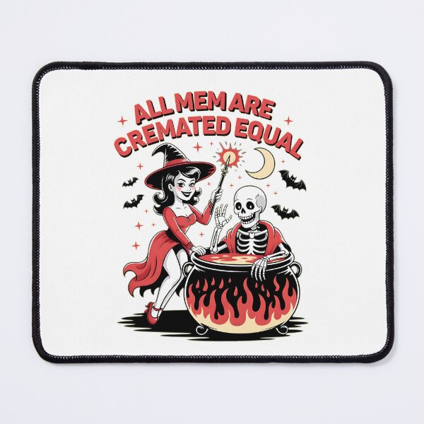 Item preview, All Men Are Cremated Equal Feminist Halloween Skeleton designed and sold by Torionrad.