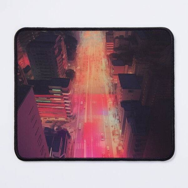 Item preview, nighttime of a Seoul city street designed and sold by JeniSeny.