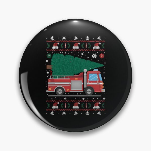 Item preview, FUNNY Fire Truck Firefighters Ugly Christmas with Tree designed and sold by JulienAureo.