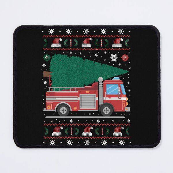 Item preview, FUNNY Fire Truck Firefighters Ugly Christmas with Tree designed and sold by JulienAureo.
