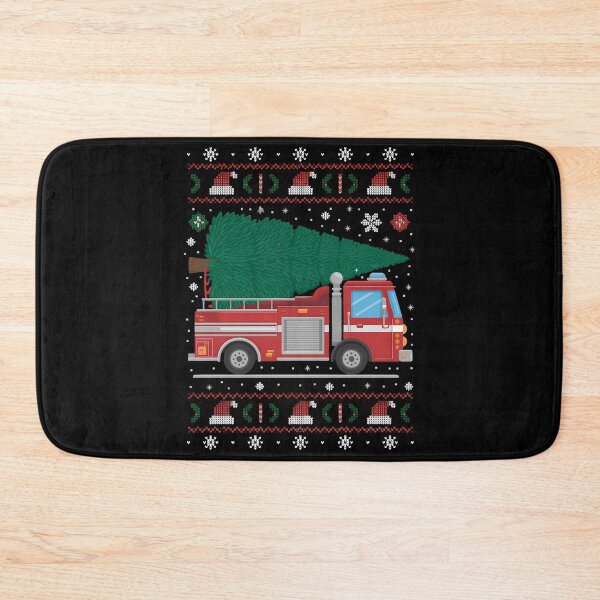 Item preview, FUNNY Fire Truck Firefighters Ugly Christmas with Tree designed and sold by JulienAureo.