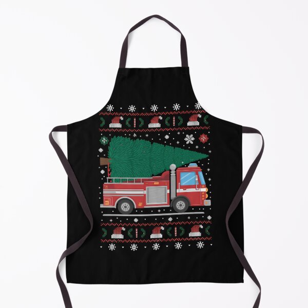 Item preview, FUNNY Fire Truck Firefighters Ugly Christmas with Tree designed and sold by JulienAureo.