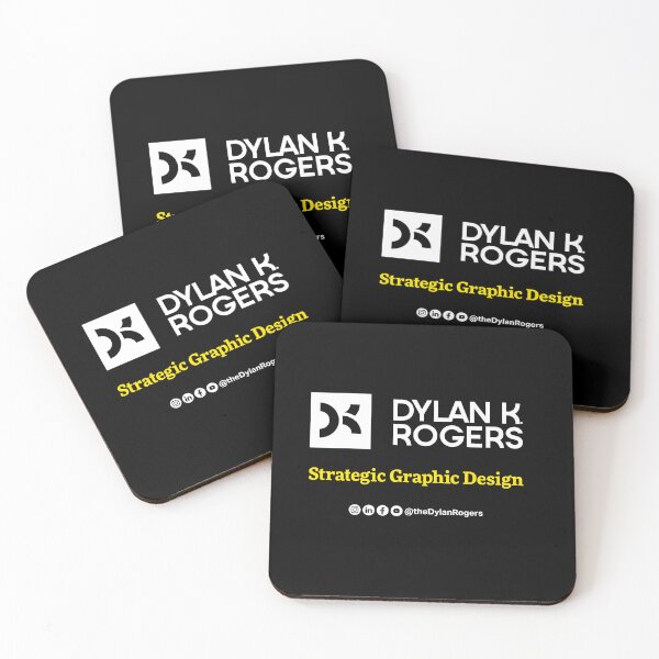 Item preview, Dylan K. Rogers Strategic Graphic Design Logo with Social Handles designed and sold by The Dylan K. Rogers Swag Shop.