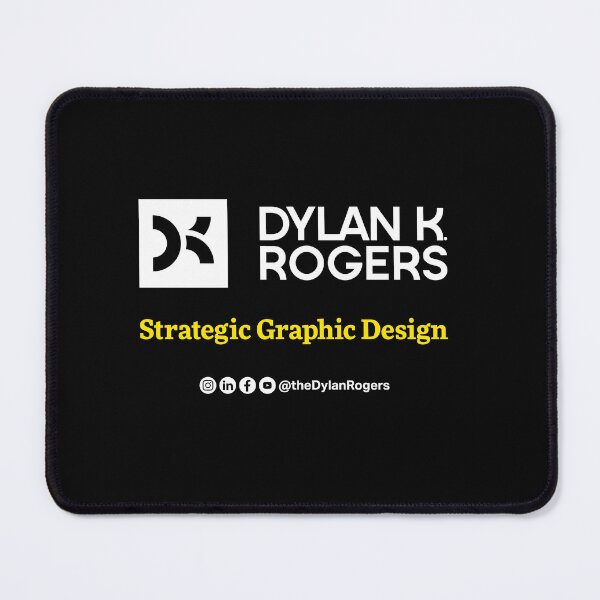 Item preview, Dylan K. Rogers Strategic Graphic Design Logo with Social Handles designed and sold by The Dylan K. Rogers Swag Shop.