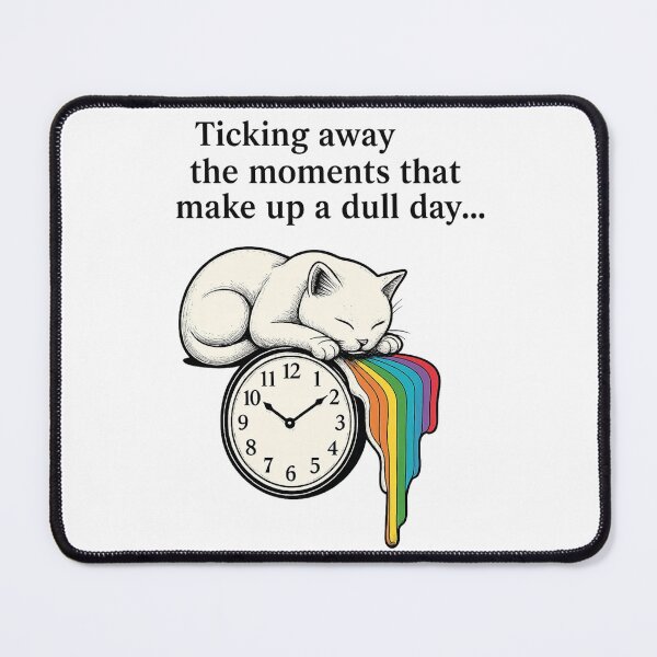 Item preview, Ticking Away – The Time Cat Edition designed and sold by PowerSSales.