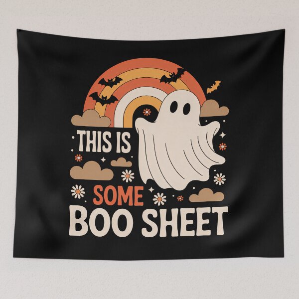 Item preview, Funny Ghost Costume for Halloween - This is Some Boo Sheet designed and sold by JulienAureo.