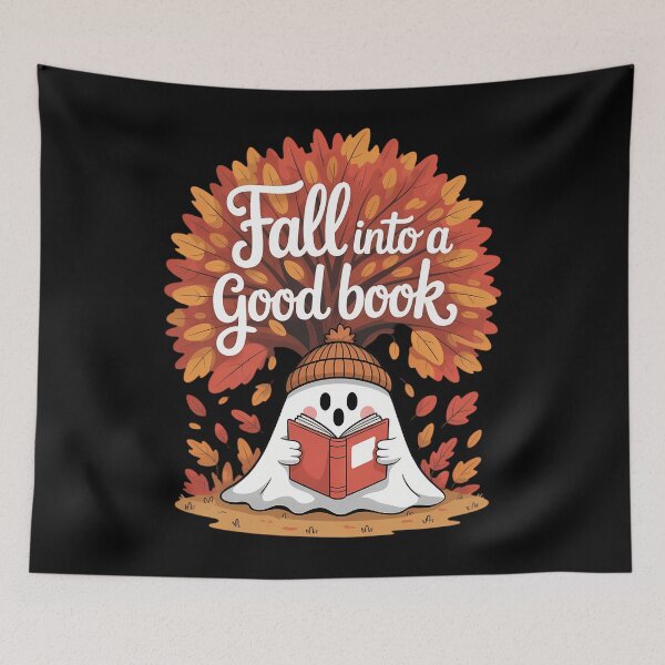 Item preview, Funny Ghost Reading Book Halloween Fall Into A Good Book designed and sold by JulienAureo.
