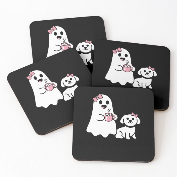 Item preview, Funny Ghost Walking Dog Spooky Season Halloween Coquette designed and sold by JulienAureo.