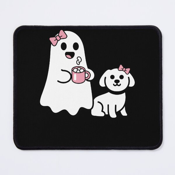 Item preview, Funny Ghost Walking Dog Spooky Season Halloween Coquette designed and sold by JulienAureo.