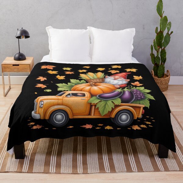 Item preview, Funny Gnomes Pumpkin Truck Autumn Leaves Fall Thanksgiving designed and sold by JulienAureo.