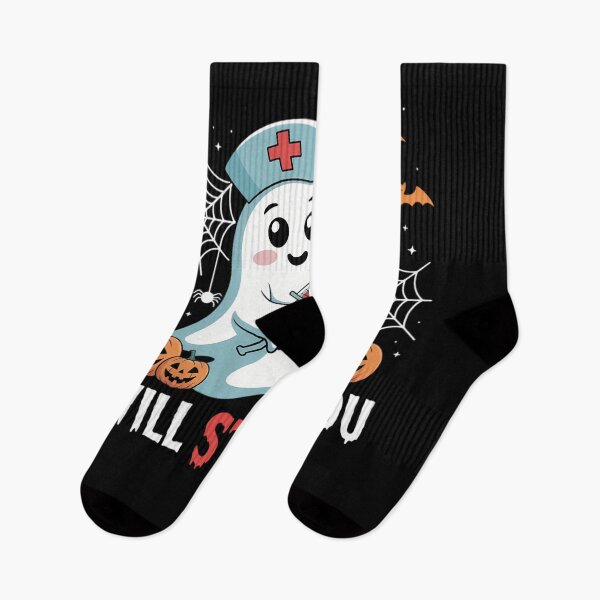 Item preview, Funny Halloween Nurse I Will Stab You Ghost Men Women designed and sold by JulienAureo.
