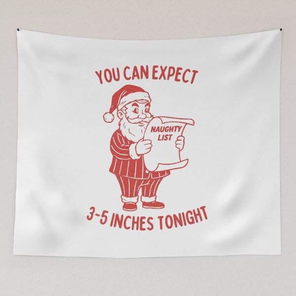 Item preview, Dirty Joke Retro Style Naughty Santa Christmas designed and sold by TackyTime.