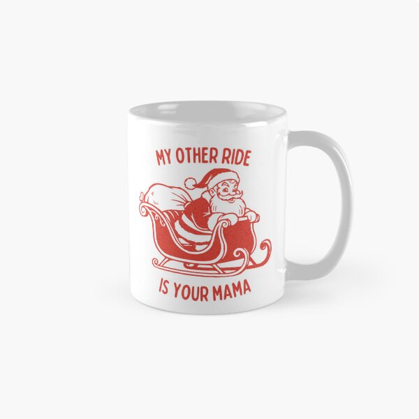 Item preview, Yo Mama Joke Retro Style Naughty Santa Christmas designed and sold by TackyTime.